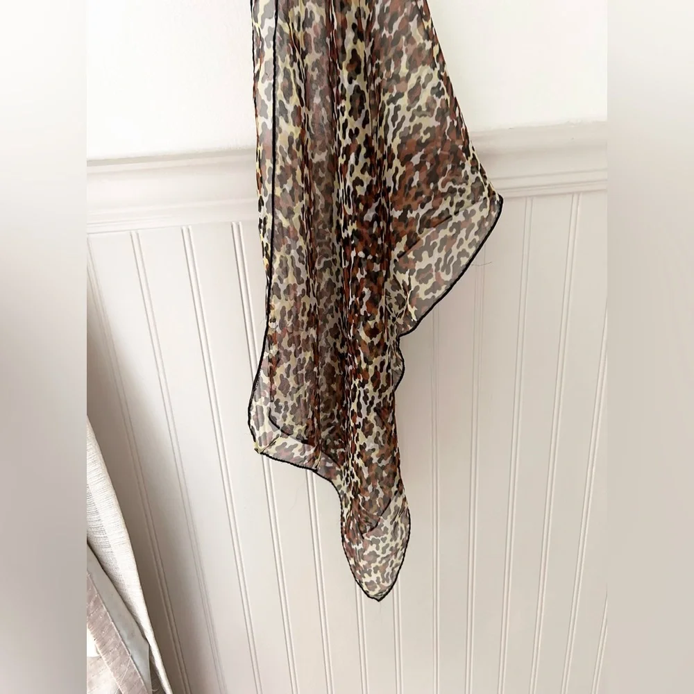 🐆 Cheetah Animal Print Sheer Lightweight Scarf